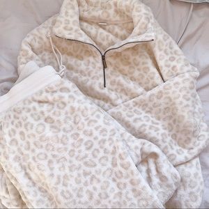 🤍 Cheetah Print Lounge Set Size M 🤍